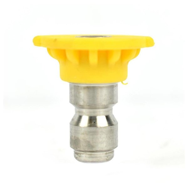 Interstate Pneumatics Pressure Washer 1/4 Inch Quick Connect High Pressure Spray Nozzle Tip - Yellow PW7100-DY